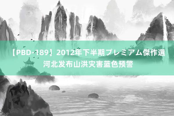 【PBD-189】2012年下半期プレミアム傑作選 河北发布山洪灾害蓝色预警